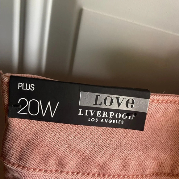 NWT Liverpool Los Angeles Kaylee High Rose Skinny Ankle Jean Mauve Blush 20W - Picture 4 of 5